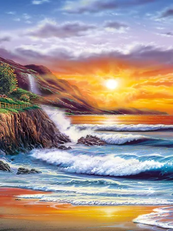 Produit Sundram: Phare au Coucher du Soleil Image