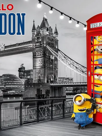 Produit Puzzle Métallisé - Minions à Londres Image