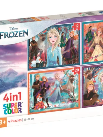 Produit 4 Puzzles - La Reine des Neiges Image