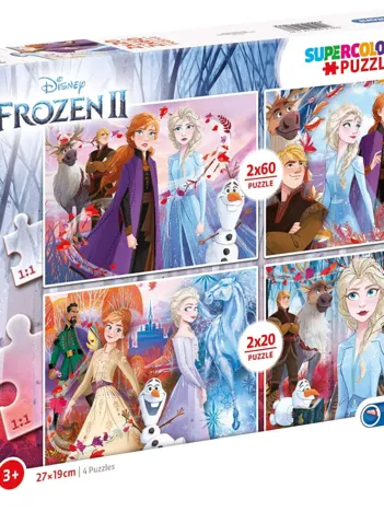 Produit 4 Puzzles - La Reine des Neiges 2 (2x20, 2x60 Pièces) Image