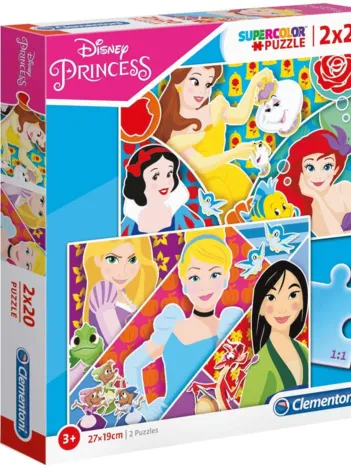 Produit 2 Puzzles - Disney Princess Image