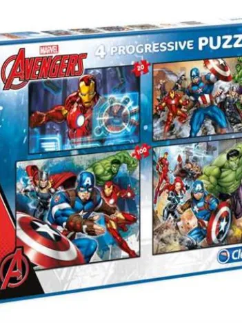 Produit 4 Puzzles - Marvel Avengers Image