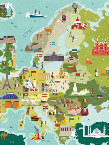 Produit Exploring Maps : Europe - Monuments Image