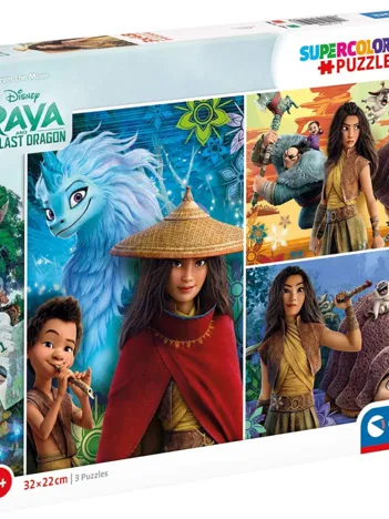 Produit 3 Puzzles - Disney Raya Image