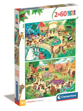 Produit 2 puzzles - Zoo - 2x60 Pièces Image