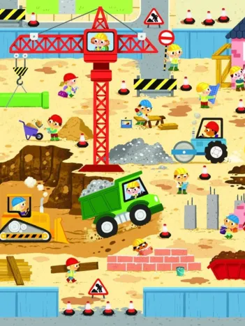 Produit Puzzle Géant de Sol - Chantier Image