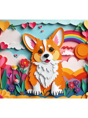 Produit 40e Anniversaire de Trefl - Paper Art - Petit Chien Image