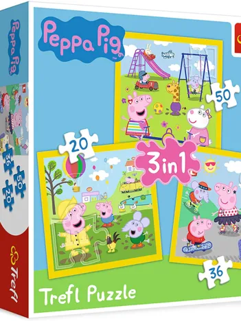 Produit 3 Puzzles - Peppa's happy day / Peppa Pig Image