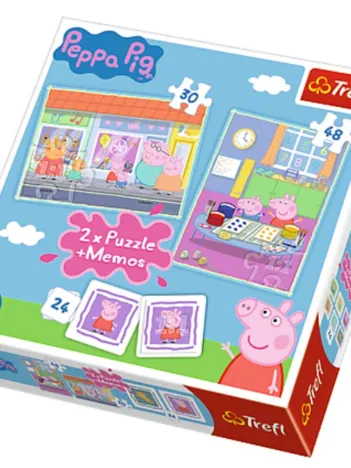 Produit 2 Puzzles + Memo - Peppa Pig Image