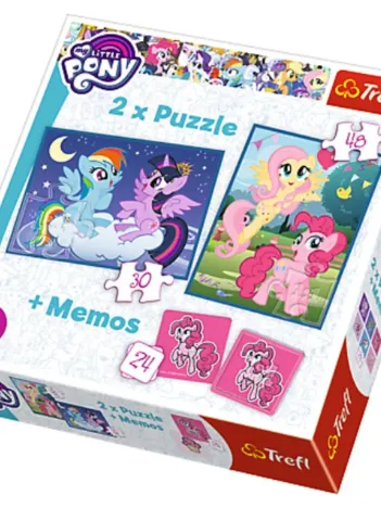 Produit 2 Puzzles + Memo - My Little Pony Image