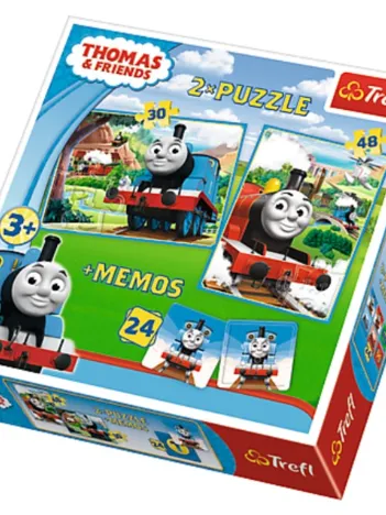 Produit 2 Puzzles + Memo - Thomas & Friends Image