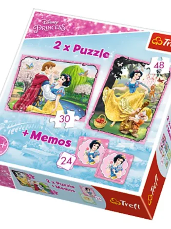 Produit 2 Puzzles + Memo - Disney Princess Image