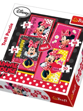 Produit 4 Puzzles en 1 : Minnie toute mimi Image