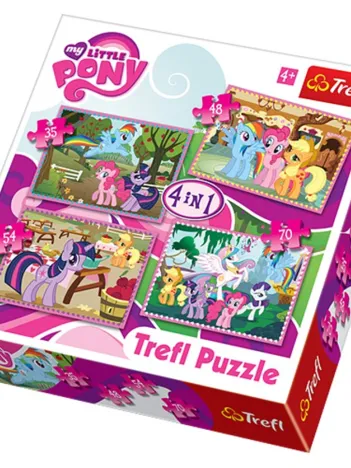 Produit 4 Puzzles en 1 : My Little Pony Image