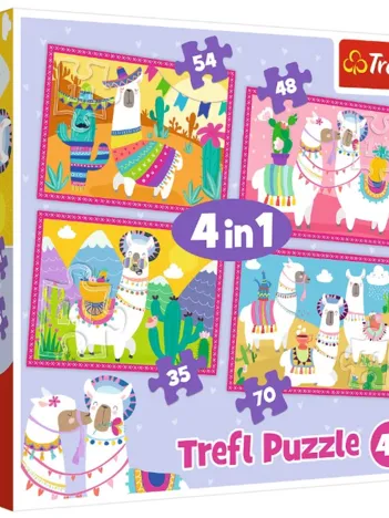 Produit 4 Puzzles - Llamas on Vacation Image