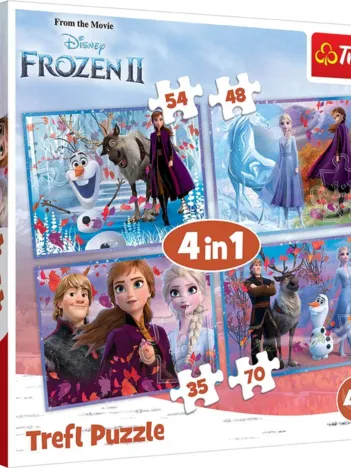 Produit 4 Puzzles - La Reine des Neiges Image