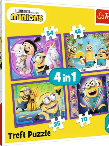 Produit 4 Puzzles - Minions - Universal Despicable Me 3 Image