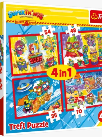 Produit 4 Puzzles - Super Things Secret Spies Image