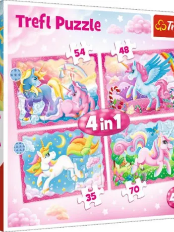 Produit 4 Puzzles - Licornes Image