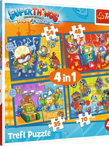 Produit 4 Puzzles - Super Things Image