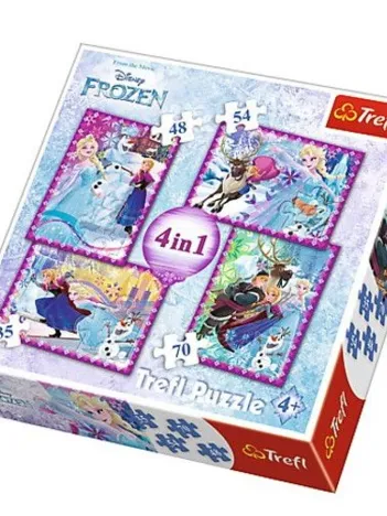 Produit 4 Puzzles - La Reine des Neiges Image