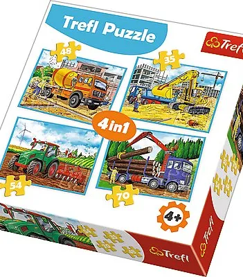Produit 4 Puzzles - Véhicules Image