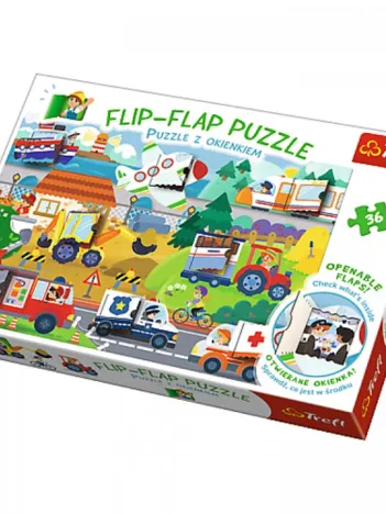 Produit Flip Flap Puzzle - Véhicules Image