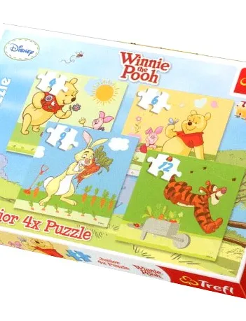Produit 4 mini Puzzles  : Winnie l'Ourson Image