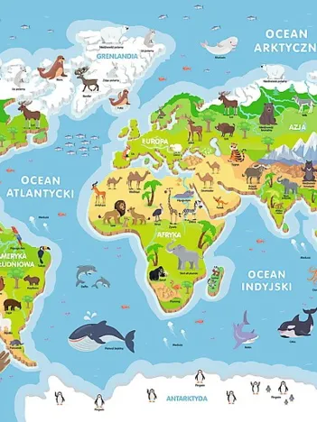 Produit Carte du Monde (en Polonais) Image