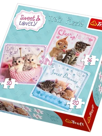 Produit 3 Puzzles - Chatons très Tendres Image