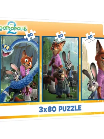 Produit 3 Puzzles - Enquête Sur Les Animaux de Compagnie - Disney Zootopia 2 Image