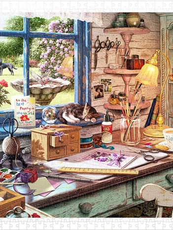 Produit Puzzle en Plastique - Atelier de Grand-Mère Image