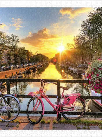 Produit Puzzle en Plastique - Beautiful Sunrise Over Amsterdam Image