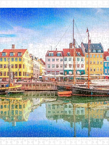 Produit Puzzle en Plastique - Old Nyhavn Port in Copenhagen Image