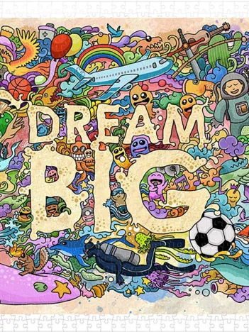 Produit Puzzle en Plastique - Dream Big Image