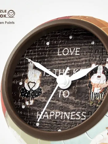 Produit Puzzle 3D Clock - Love is Key to Happiness Image