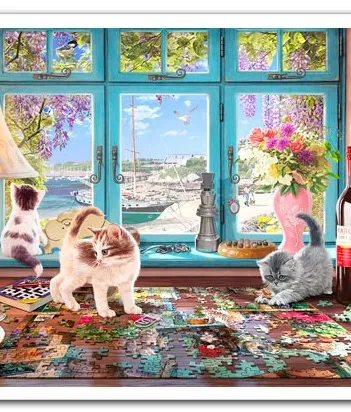 Produit Puzzle en Plastique - Steve Read - Puzzlers Desk Image