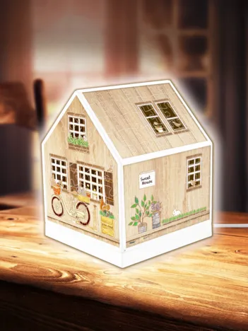 Produit Puzzle 3D - House Lantern - Little Wooden Cabin Image