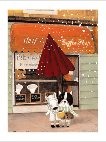 Produit Puzzle en Plastique - Nan Jun - Half - Coffee Shop Image