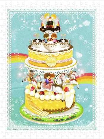 Produit Puzzle en Plastique - Sweet Lovers Image