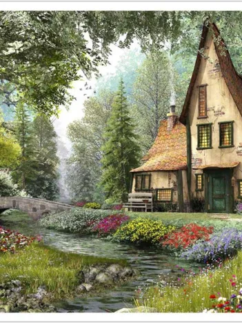 Produit Puzzle en Plastique - Dominic Davison - Toadstool Cottage Image