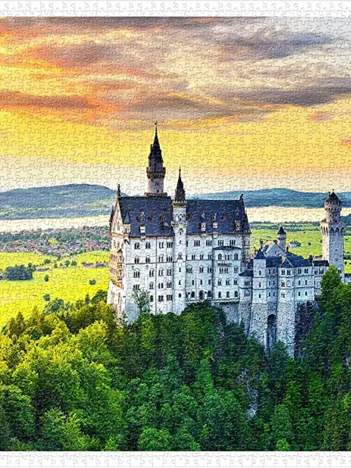 Produit Sunset of Neuschwanstein Castle, Germany Image