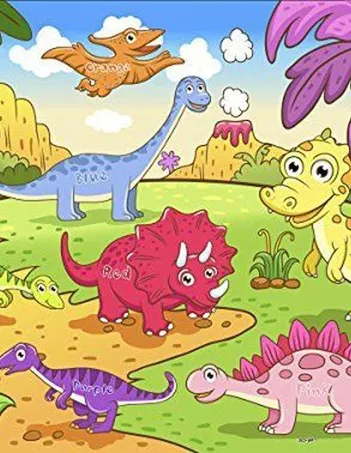 Produit Puzzle en Plastique - Dinosaures Image