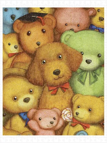 Produit Puzzle en Plastique - Smart - Poodle and Teddy Bears Image