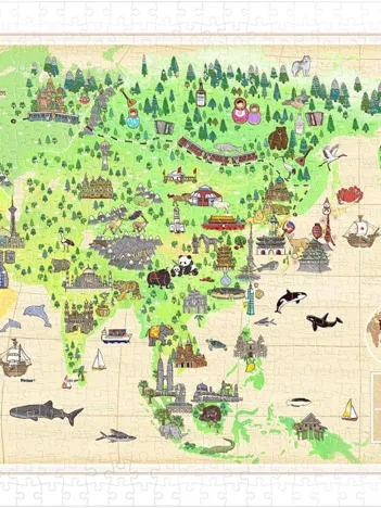 Produit Puzzle en Plastique - Around The World - Asia Image