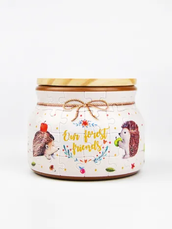 Produit Puzzle 3D - Bocal - Hedgehog and Apple Image