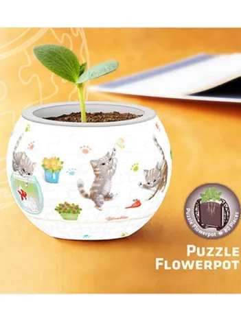 Produit Puzzle 3D - Flower Pot - Cat's Play Time Image