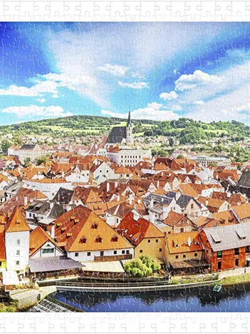 Produit Puzzle en Plastique - Cesky Krumlov, Czech Republic Image