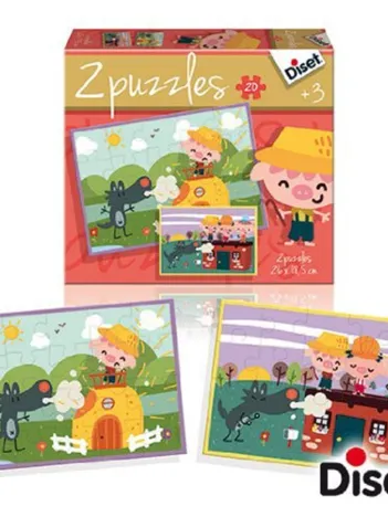 Produit 2 Puzzles Contes et Légendes : Les 3 Petits Cochons Image