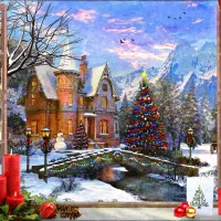 Christmas Mountain View